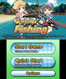 Family Fishing Title Screen